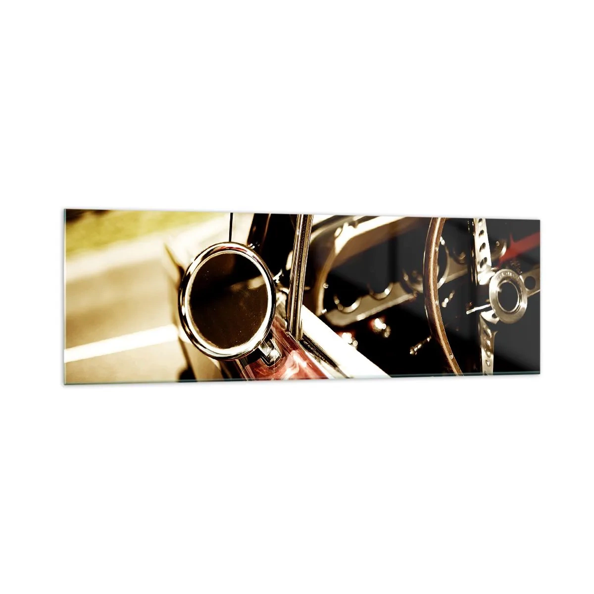 Quadro em vidro - Um carro com alma - 160x50 cm