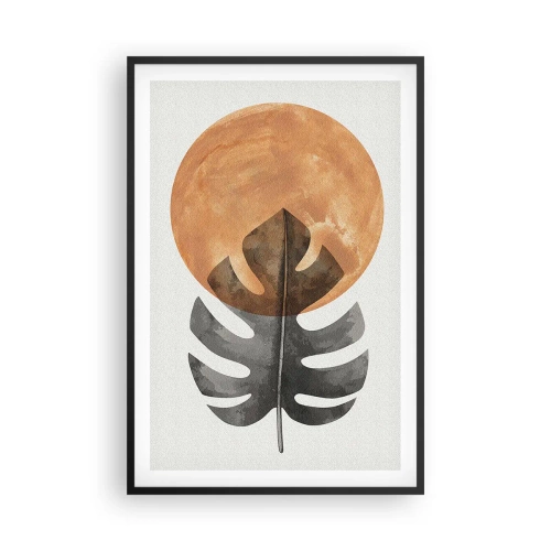 Pôster com moldura preta - Sempre o sol - 61x91 cm