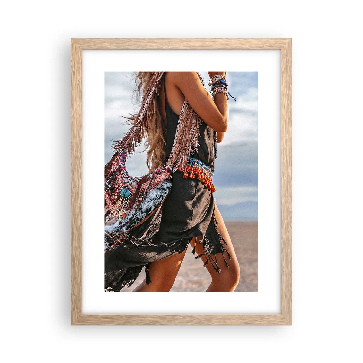 Pôster com moldura de carvalho claro - Namorada do Xamã - 30x40 cm