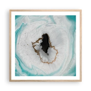 Pôster com moldura de carvalho claro - Penetrar no interior - 60x60 cm