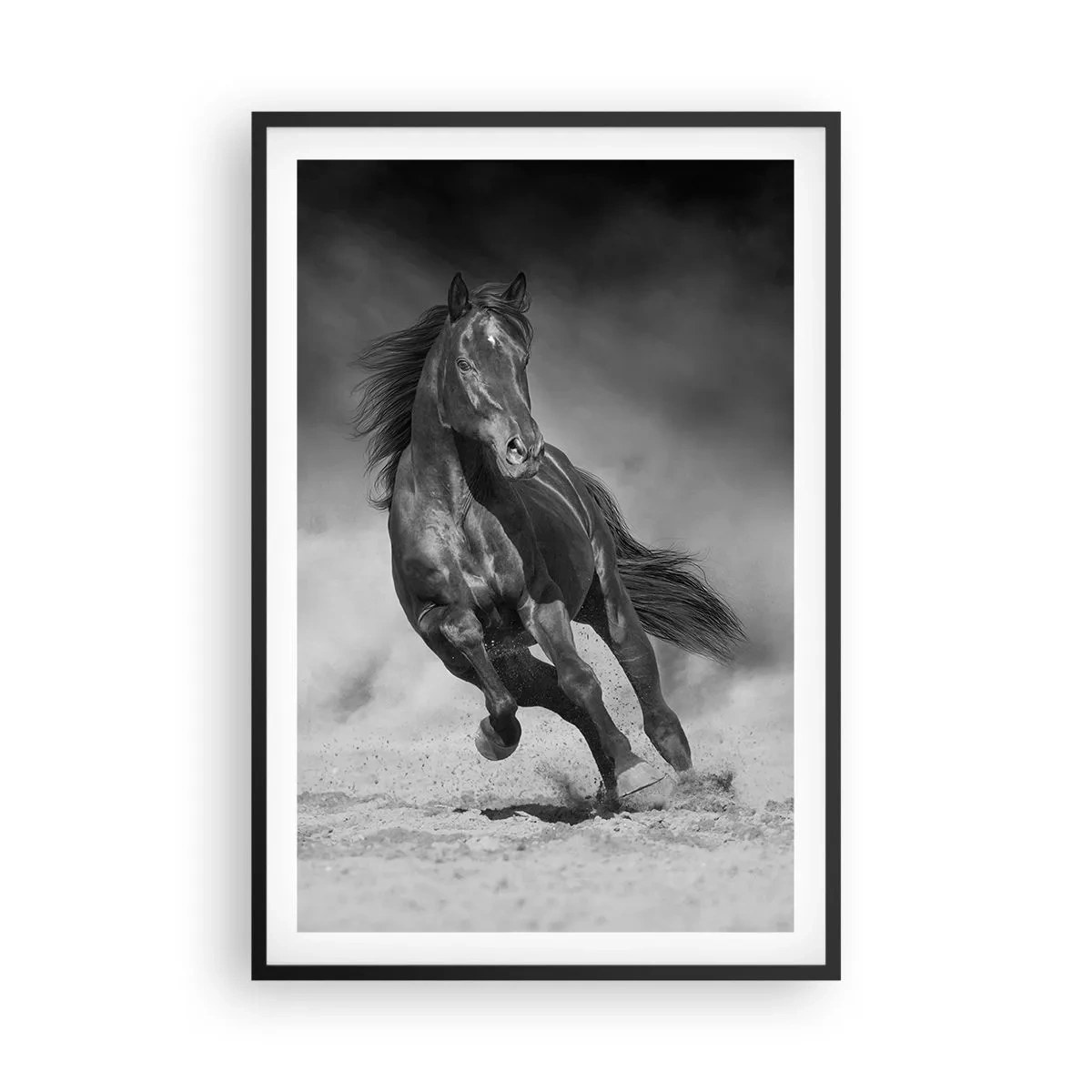 Pôster com moldura preta - Digno do próprio emir - 61x91 cm