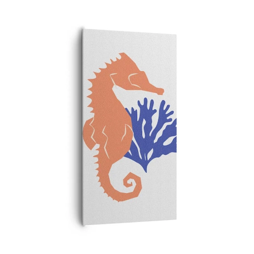 Quadro em tela - Em um prado subaquático - 65x120 cm