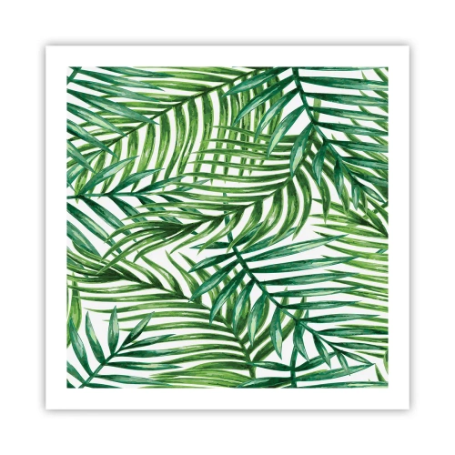Pôster - Sob as folhas verdes - 60x60 cm