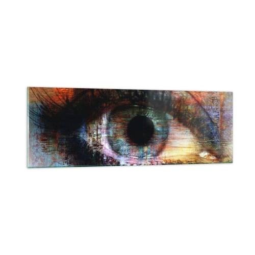 Quadro em vidro - Pode olhar para a alma - 90x30 cm