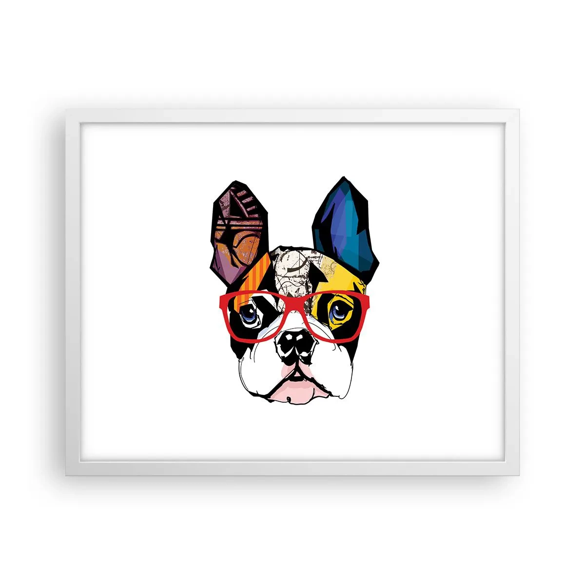 Pôster em moldura branca - Intelectual - 50x40 cm