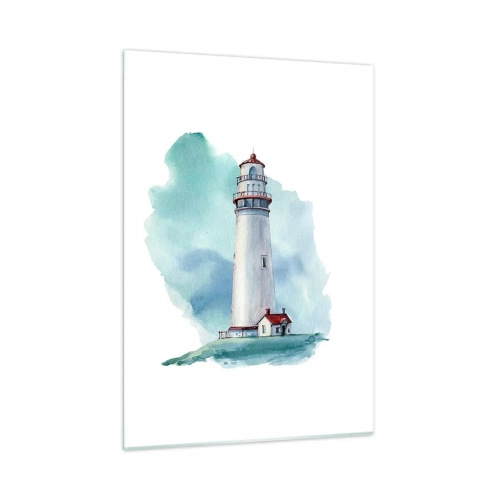 Quadro em vidro - A gentil irmã do azul - 50x70 cm