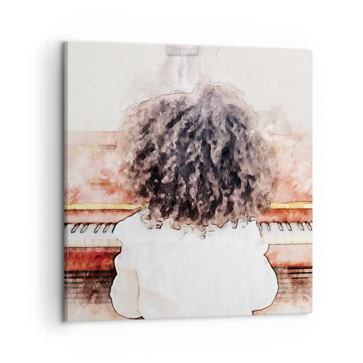 Quadro em tela - Num mundo novo - 50x50 cm