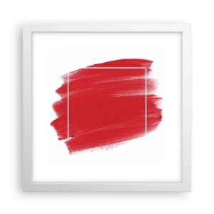 Pôster em moldura branca - Fora do quadro - 30x30 cm