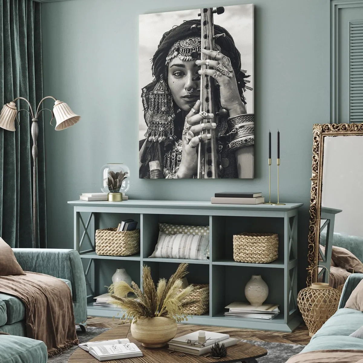 Quadro em tela - A própria música oriental - 50x70 cm