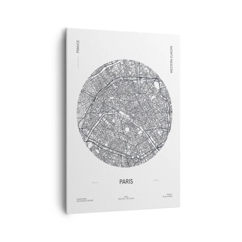 Quadro em tela - Anatomia de Paris - 70x100 cm