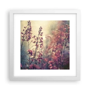 Pôster em moldura branca - Jardim Secreto - 30x30 cm