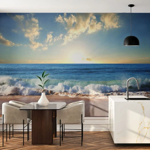 Papel de Parede Premium Canvas - Movimento e quietude ao mesmo tempo - Paisagem, Mar, Praia - 350x256 cm