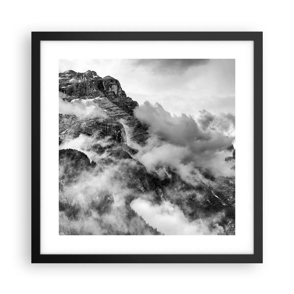 Pôster com moldura preta - Bonitas e cruéis - 40x40 cm