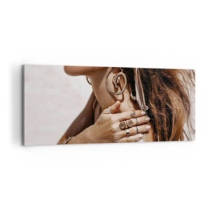 Quadro em tela - A rainha da praia selvagem - 100x40 cm