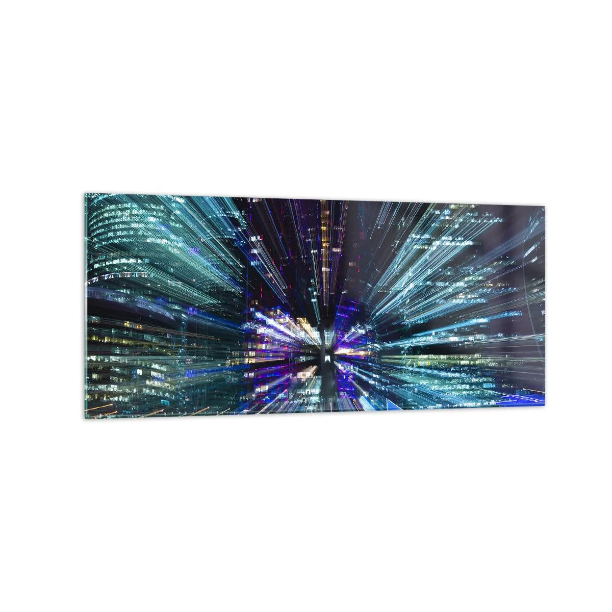 Quadro em vidro - Transição para o hiperespaço - 120x50 cm