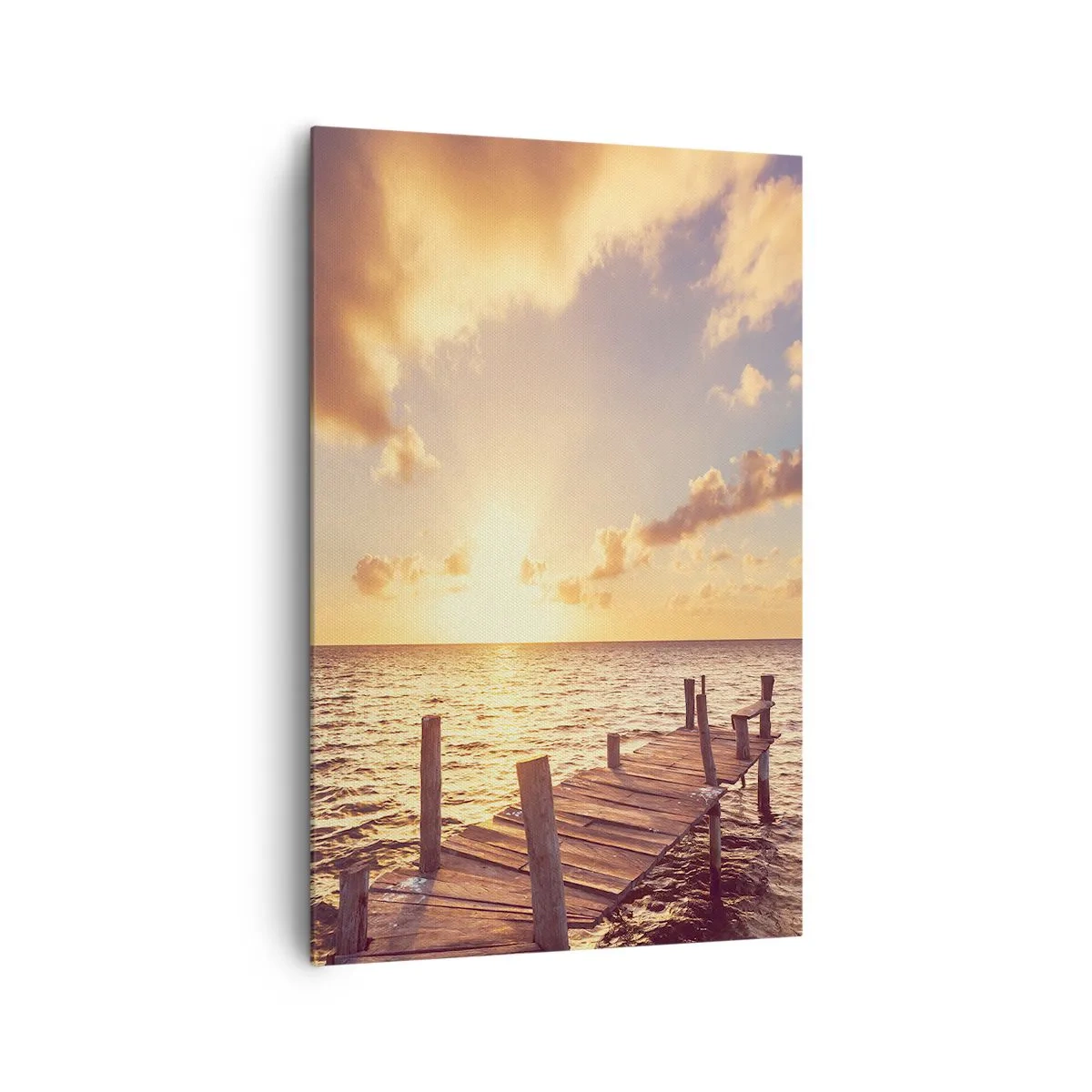 Quadro em tela - A terra dourada da gentileza - 80x120 cm