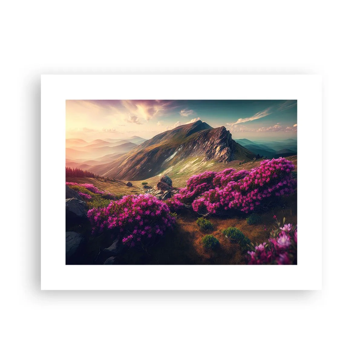 Pôster - Verão nas montanhas - 40x30 cm