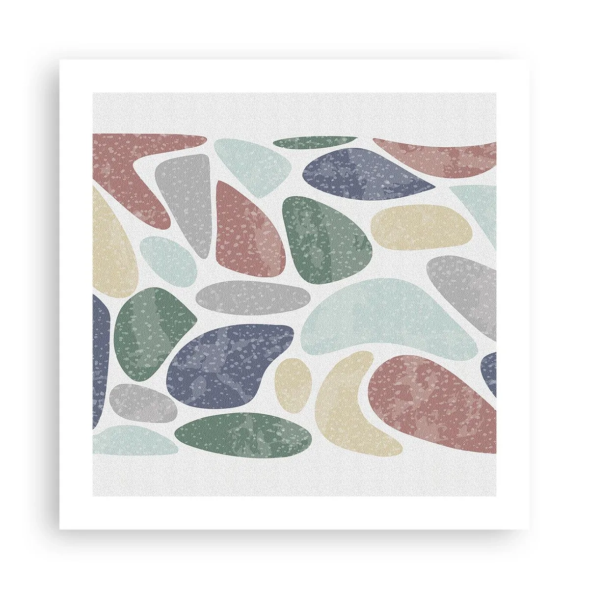 Pôster - Um mosaico de cores em pó - 50x50 cm