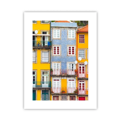 Pôster - Cores da cidade velha - 30x40 cm