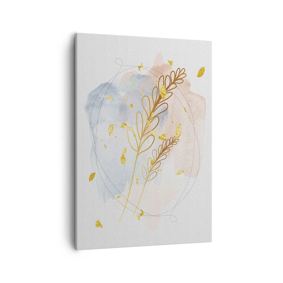 Quadro em tela - Explosão dourada - 50x70 cm