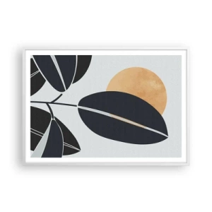 Pôster em moldura branca - Um dia quente de verão - 100x70 cm