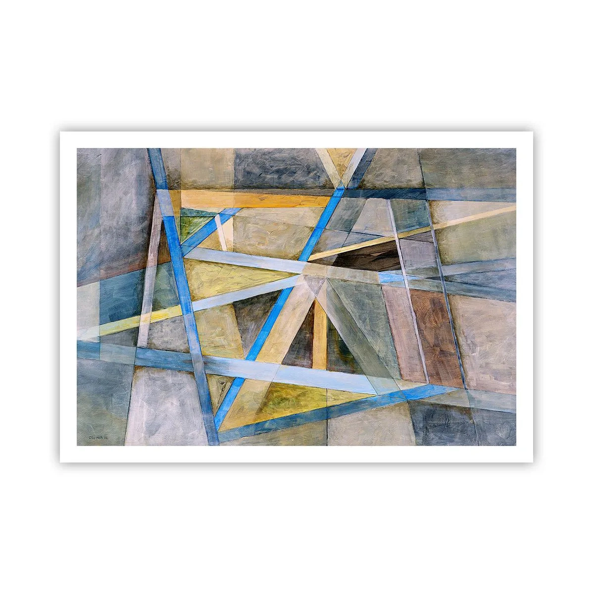 Pôster - Em linha reta ou na diagonal? - 100x70 cm