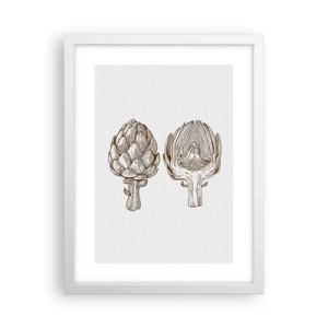 Pôster em moldura branca - Aula de anatomia - 30x40 cm