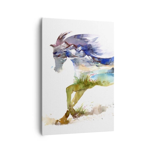 Quadro em tela - Do prado direto para o céu - 70x100 cm