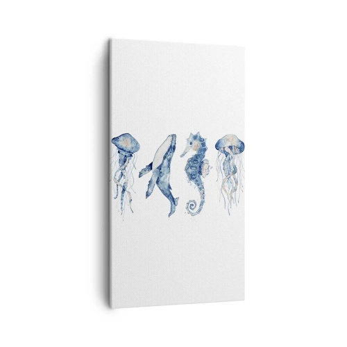 Quadro em tela - Maravilhas do mar - 45x80 cm