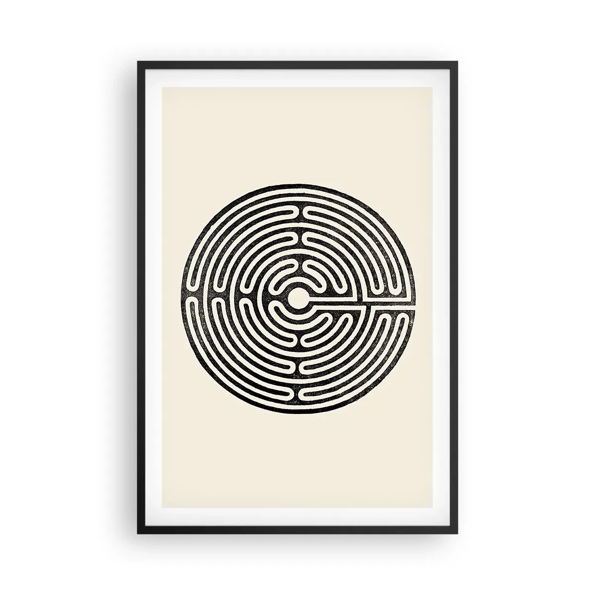 Pôster com moldura preta - Ordem misteriosa - 61x91 cm