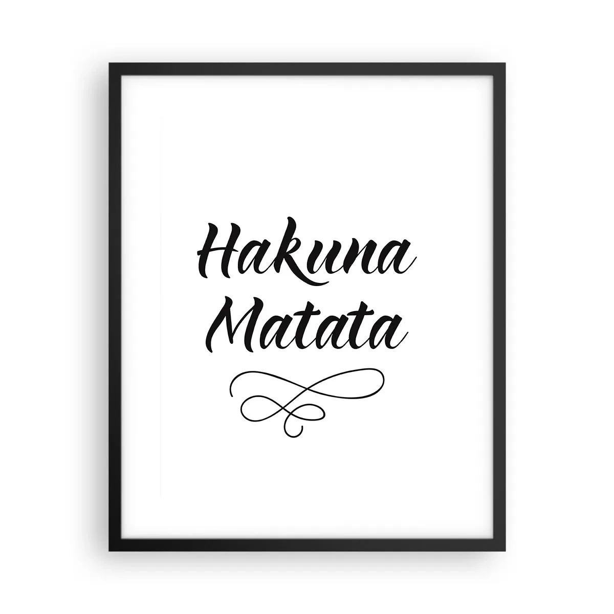 Pôster com moldura preta - O melhor conselho - 40x50 cm