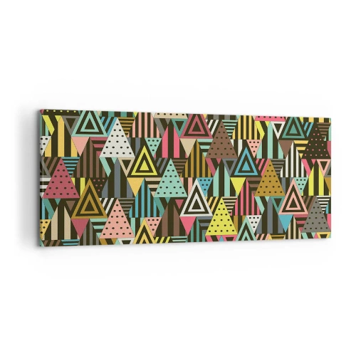 Quadro em tela - Em ritmo para três - 100x40 cm