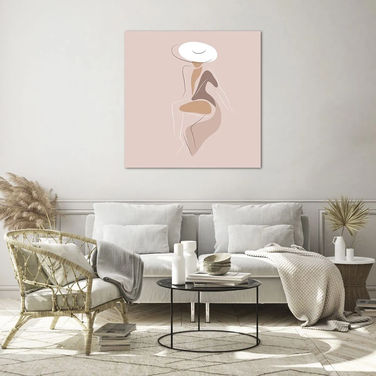 Quadro em vidro - Ser uma dama - 30x30 cm