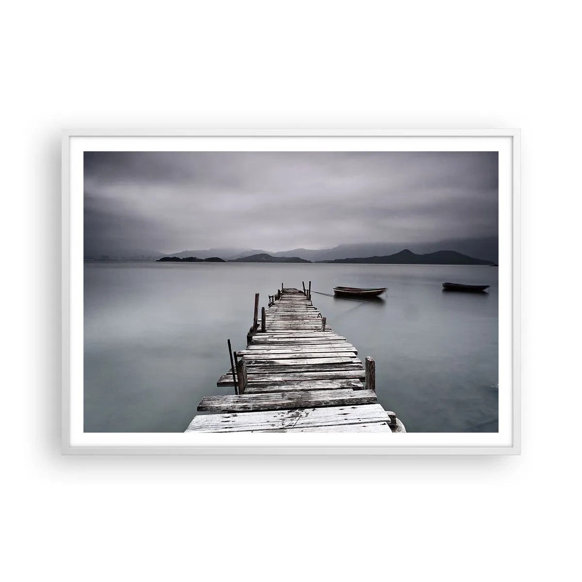 Pôster em moldura branca - Amanhã pode ir - 100x70 cm