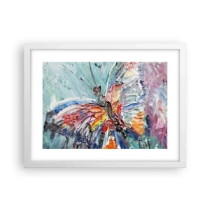 Pôster em moldura branca - Pintado pela natureza - 40x30 cm