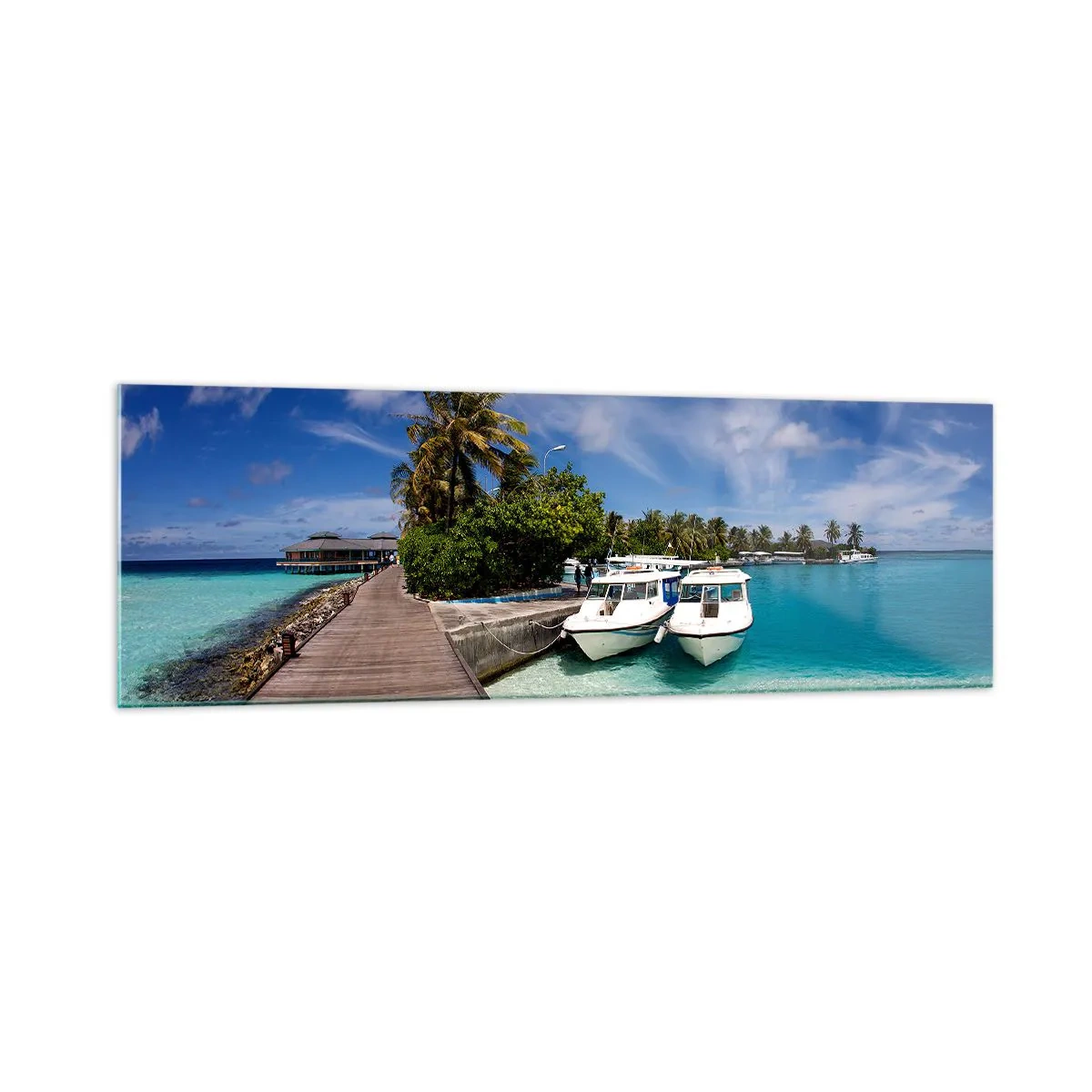 Quadro em vidro - No entanto, o paraíso existe - 160x50 cm