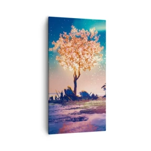 Quadro em tela - A natureza não passa - 55x100 cm