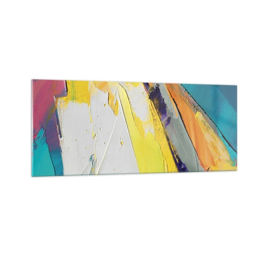 Quadro em vidro - Anatomia da luz - 100x40 cm