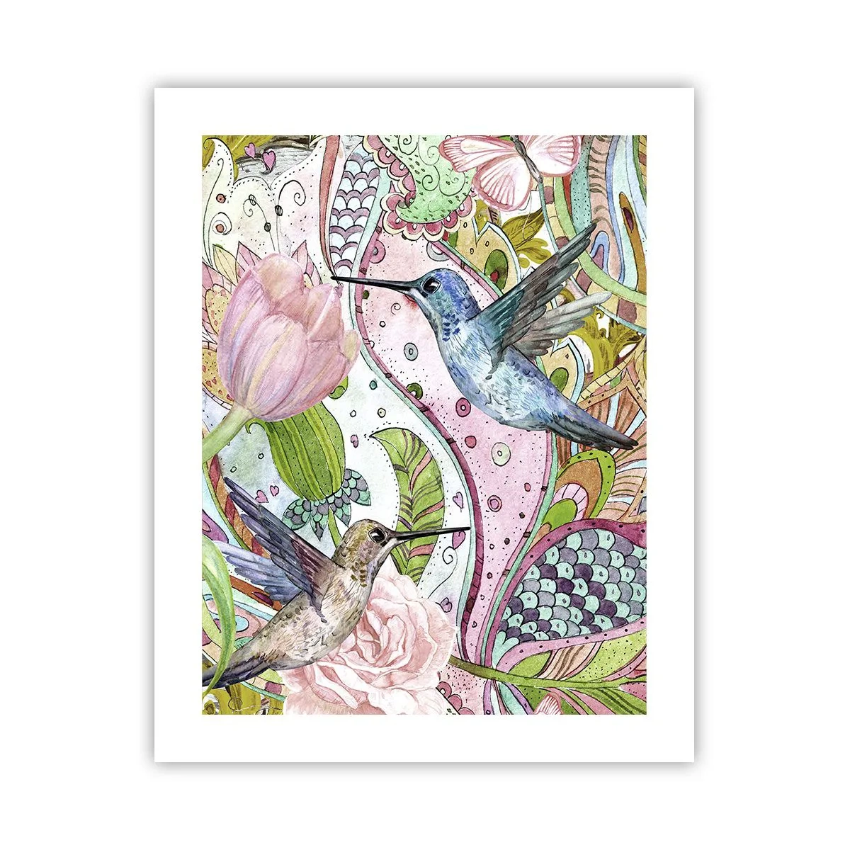 Pôster - Emaranhados em trepadeiras - 40x50 cm