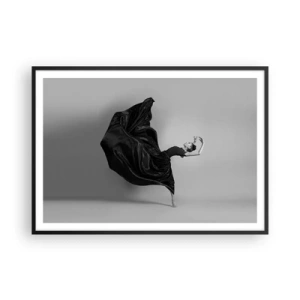 Pôster com moldura preta - Com as asas da música - 100x70 cm