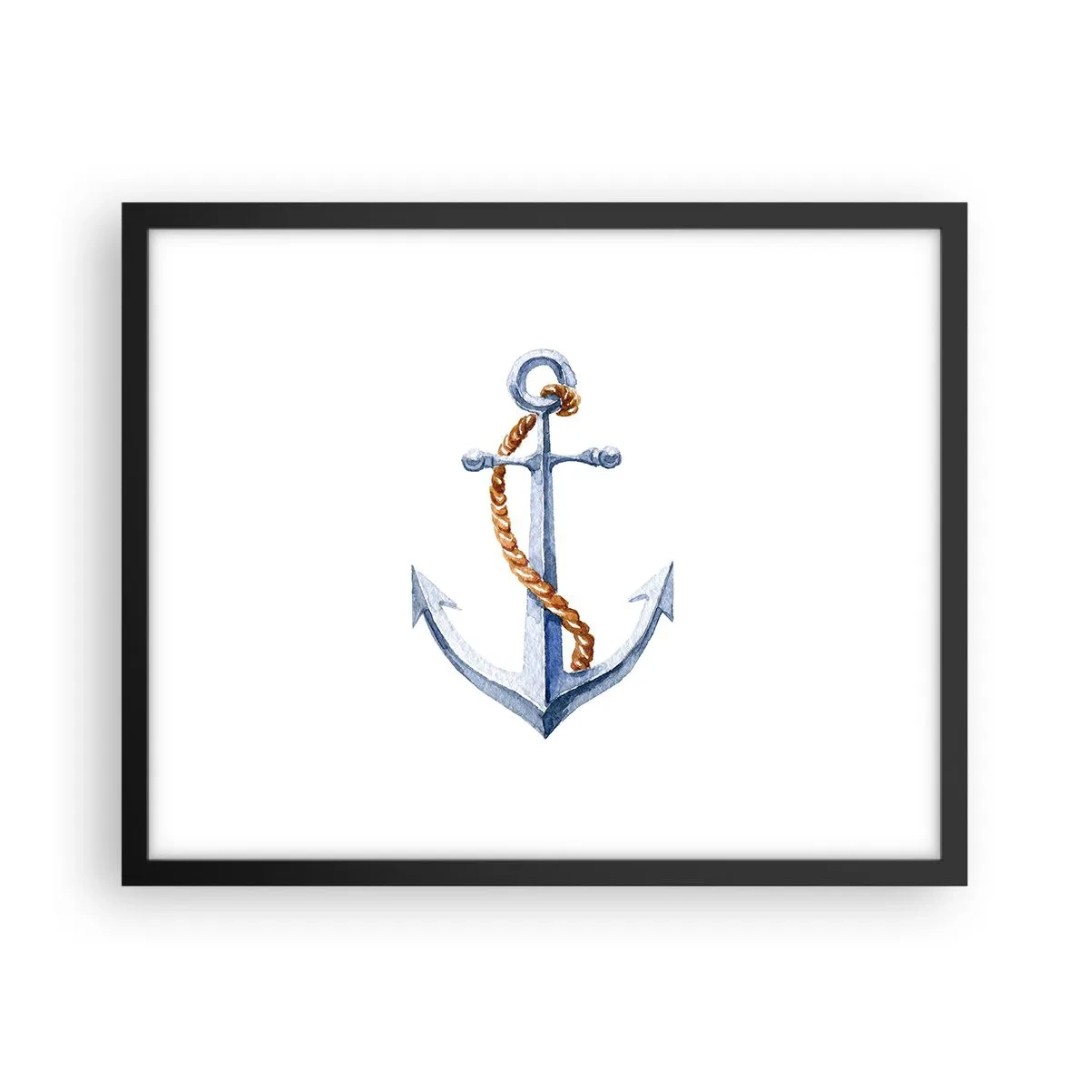 Pôster com moldura preta - Ahoy aventura! - 50x40 cm