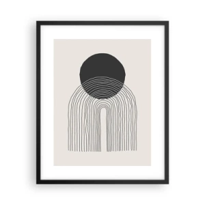 Pôster com moldura preta - Tremores e confiança - 40x50 cm