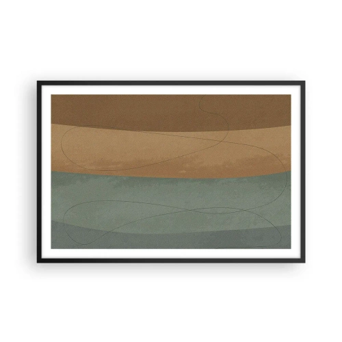 Pôster com moldura preta - Composição horizontal - 91x61 cm