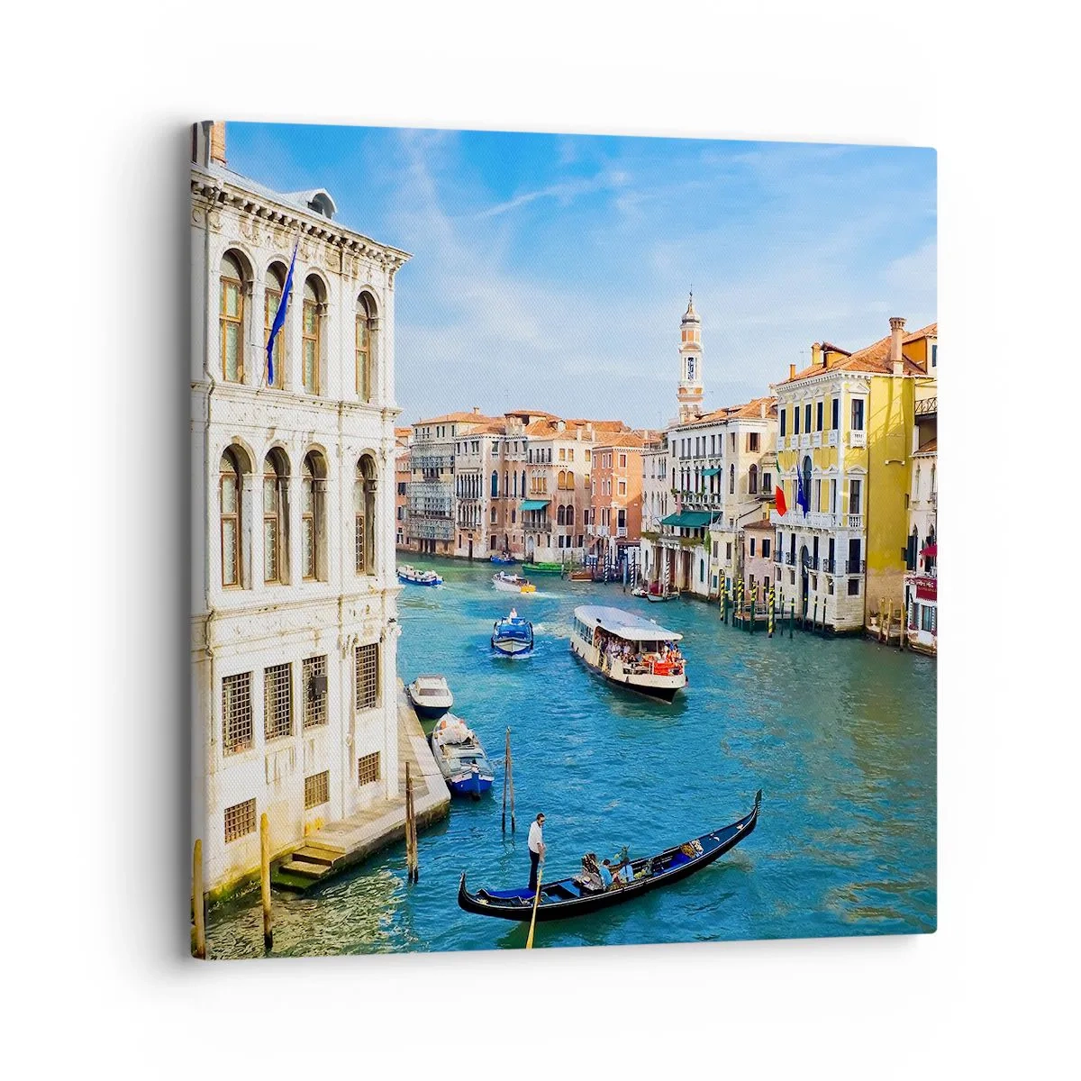 Quadro em tela - Tráfego único no mundo - 30x30 cm