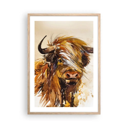Pôster com moldura de carvalho claro - Orgulho do caçador - 50x70 cm