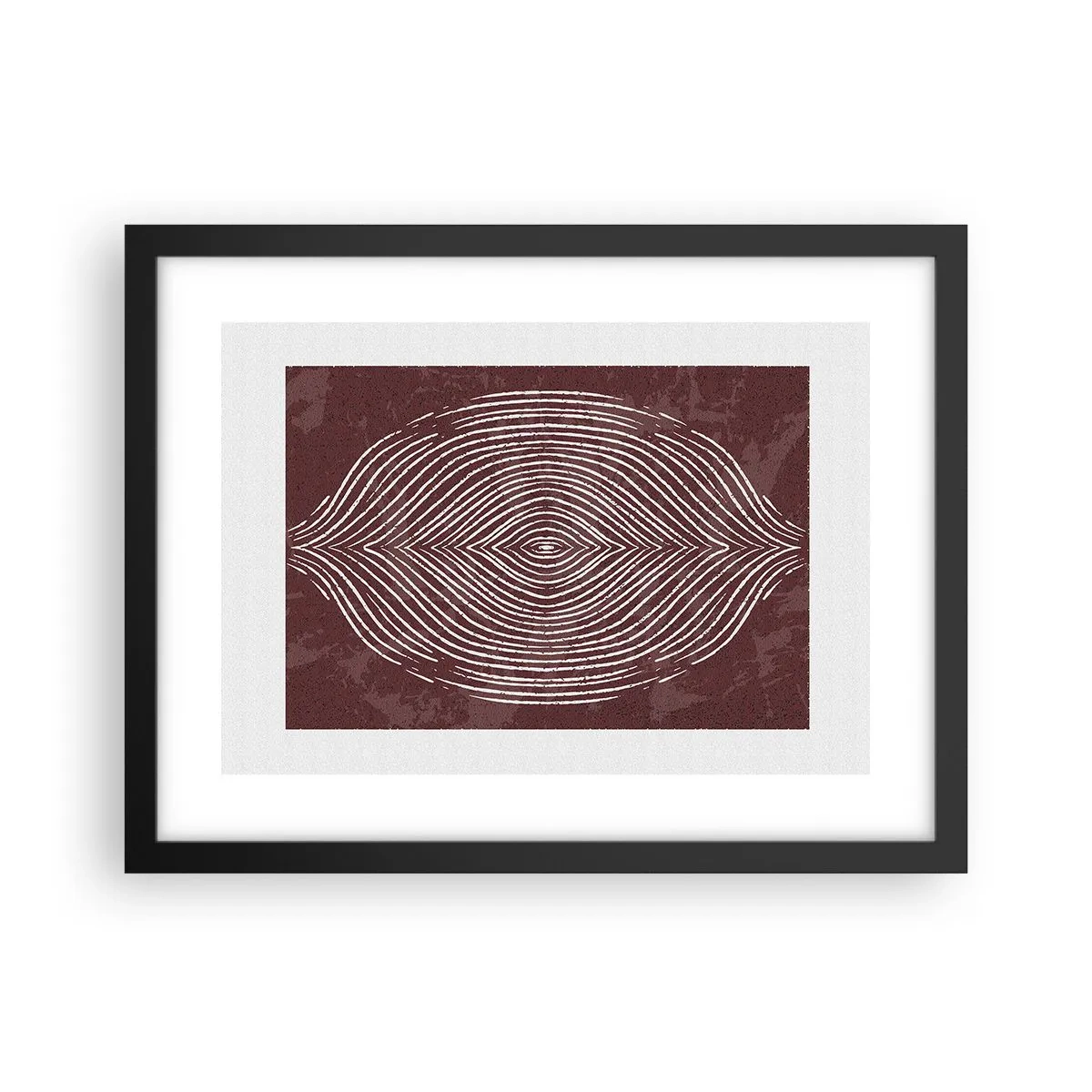 Pôster com moldura preta - O espaço fala - 40x30 cm