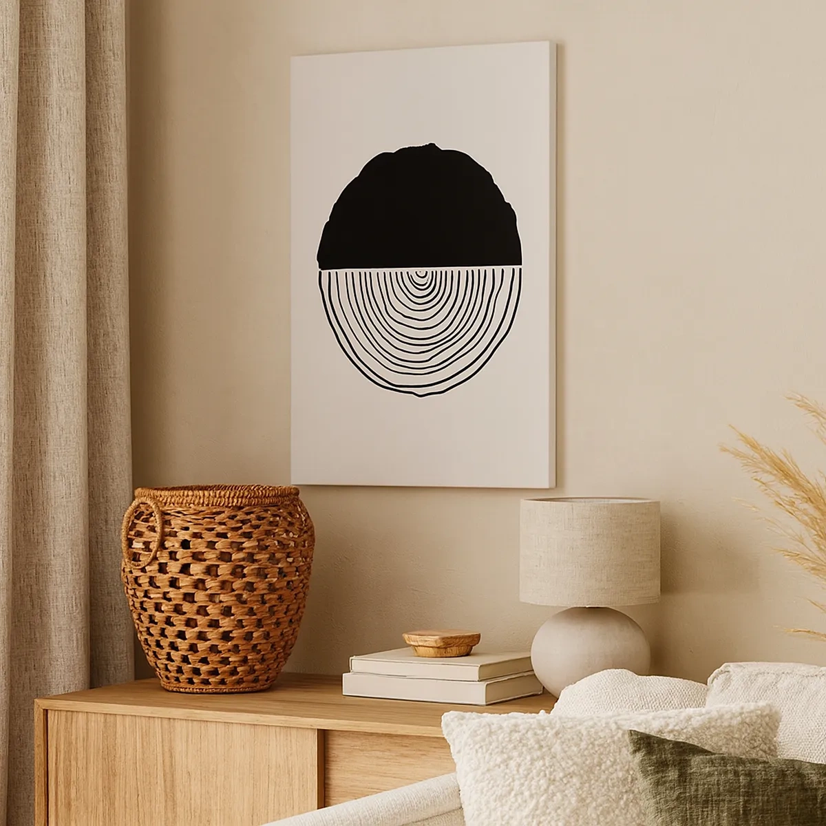 Quadro em tela - Meio a meio - 50x70 cm