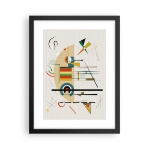 Pôster com moldura preta - E o mundo ri - 30x40 cm