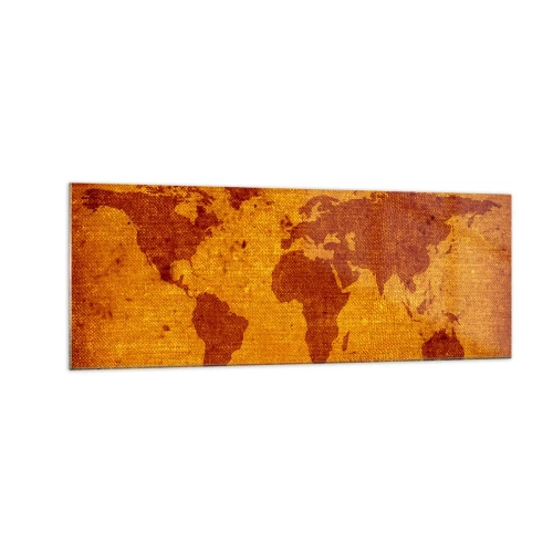 Quadro em vidro - Convite para viajar - 140x50 cm