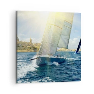 Quadro em tela - É hora de deixar a cidade - 50x50 cm